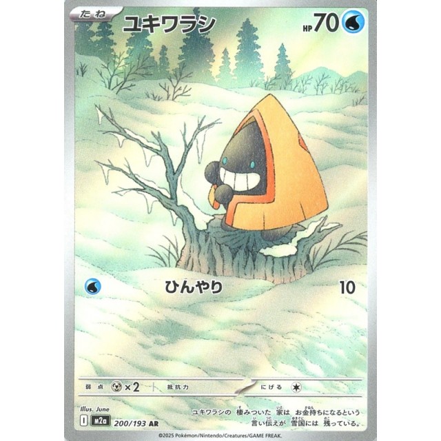 ポケモンカード_AR◇ユキワラシ(200/193)